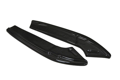 Heck Ansatz Flaps Diffusor für Audi A4 B9 S-Line schwarz matt