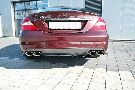 Diffusor Heck Ansatz für Mercedes CLS C219 55AMG Carbon Look