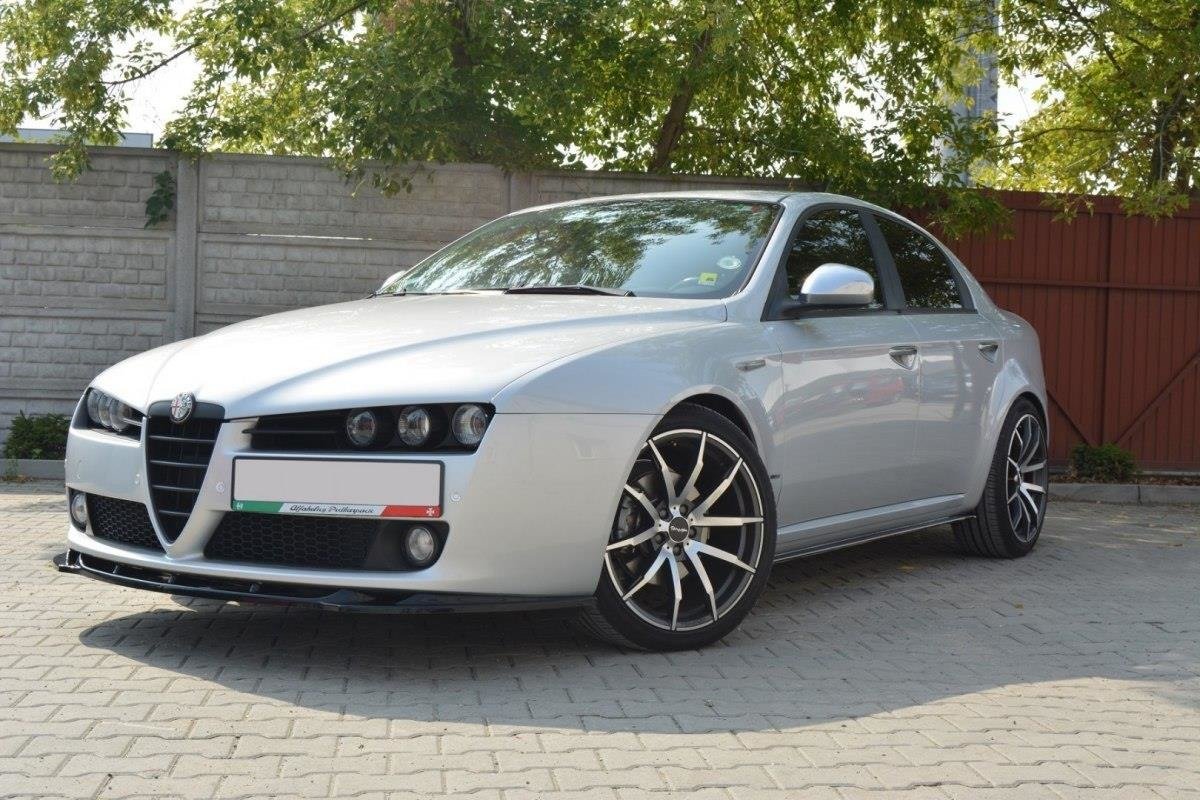 Seitenschweller Ansatz für ALFA ROMEO 159 schwarz Hochglanz