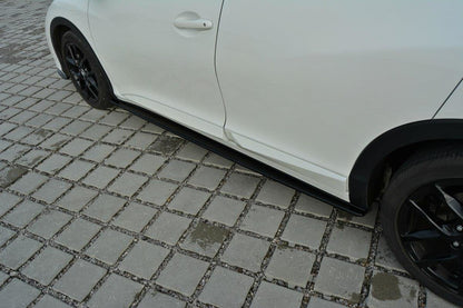 Seitenschweller Ansatz für Honda Civic Mk9 Facelift schwarz Hochglanz