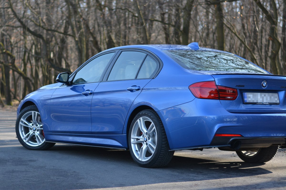 Seitenschweller Ansatz für BMW 3er F30 PHASE-II SEDAN M-SPORT schwarz matt