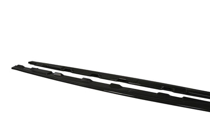 Seitenschweller Ansatz für Audi S5 / A5 S-Line F5 Coupe schwarz matt