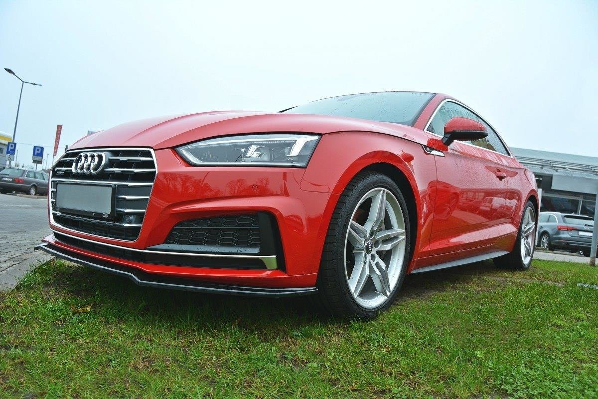 Front Ansatz V.1 für Audi A5 F5 S-Line schwarz Hochglanz