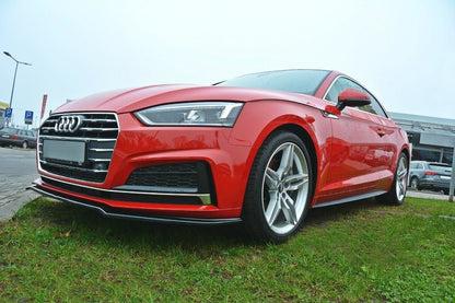 Front Ansatz V.1 für Audi A5 F5 S-Line schwarz Hochglanz