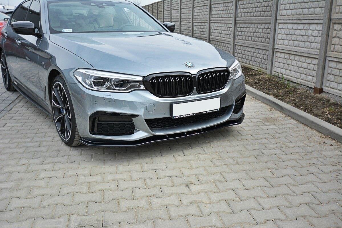 Front Ansatz V.1 für BMW 5er G30/ G31 M-Paket schwarz Hochglanz