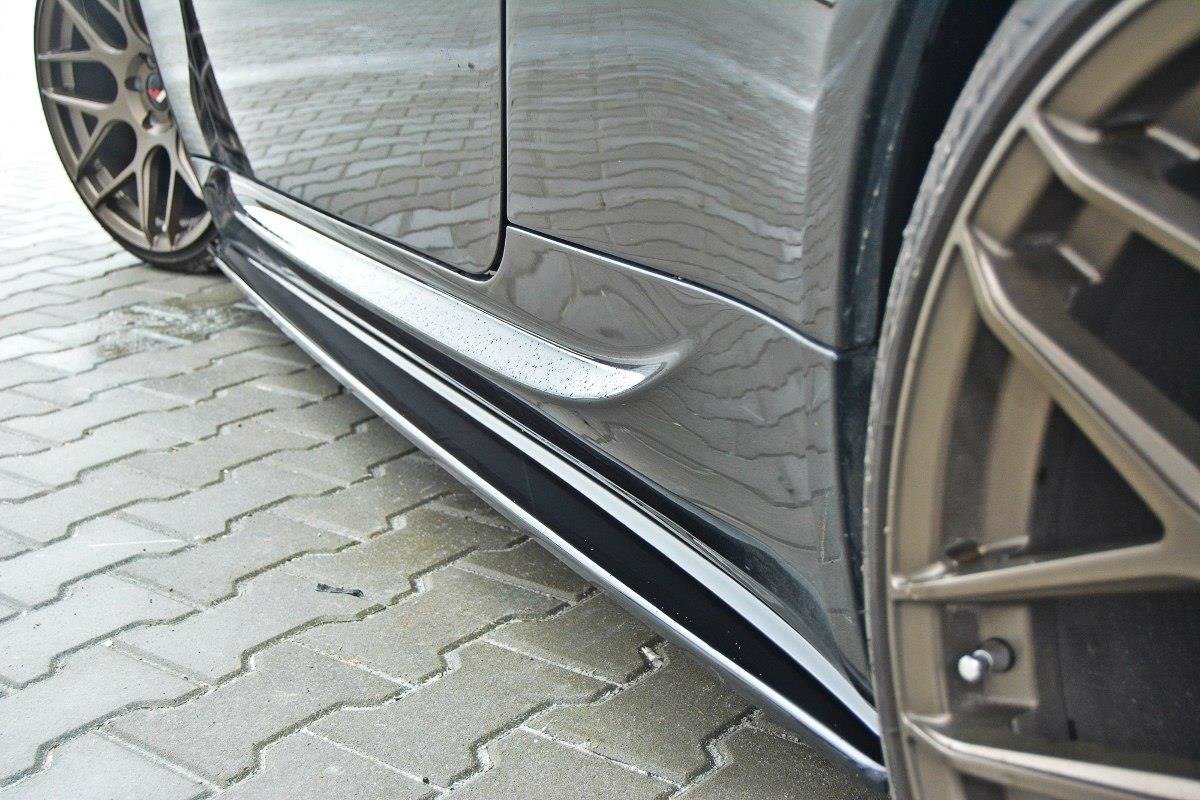 Seitenschweller Ansatz für BMW M6 E63 schwarz Hochglanz