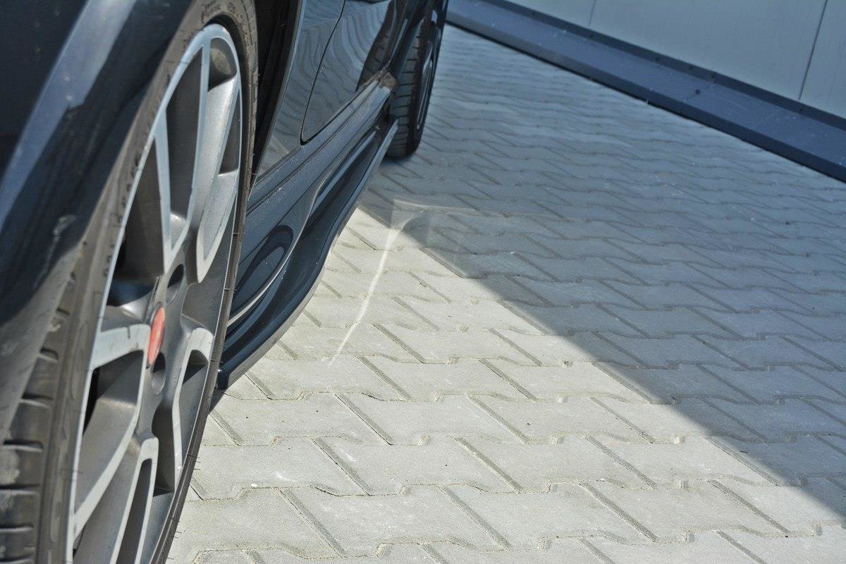 Seitenschweller Ansatz für Fiat Punto Evo Abarth Carbon Look