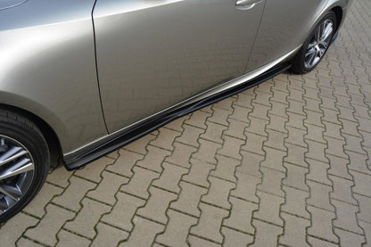 Seitenschweller Ansatz für Lexus IS Mk3/ Mk3 Facelift  schwarz Hochglanz