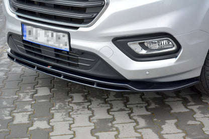 Front Ansatz für Ford Transit Custom Mk.1 FL schwarz Hochglanz