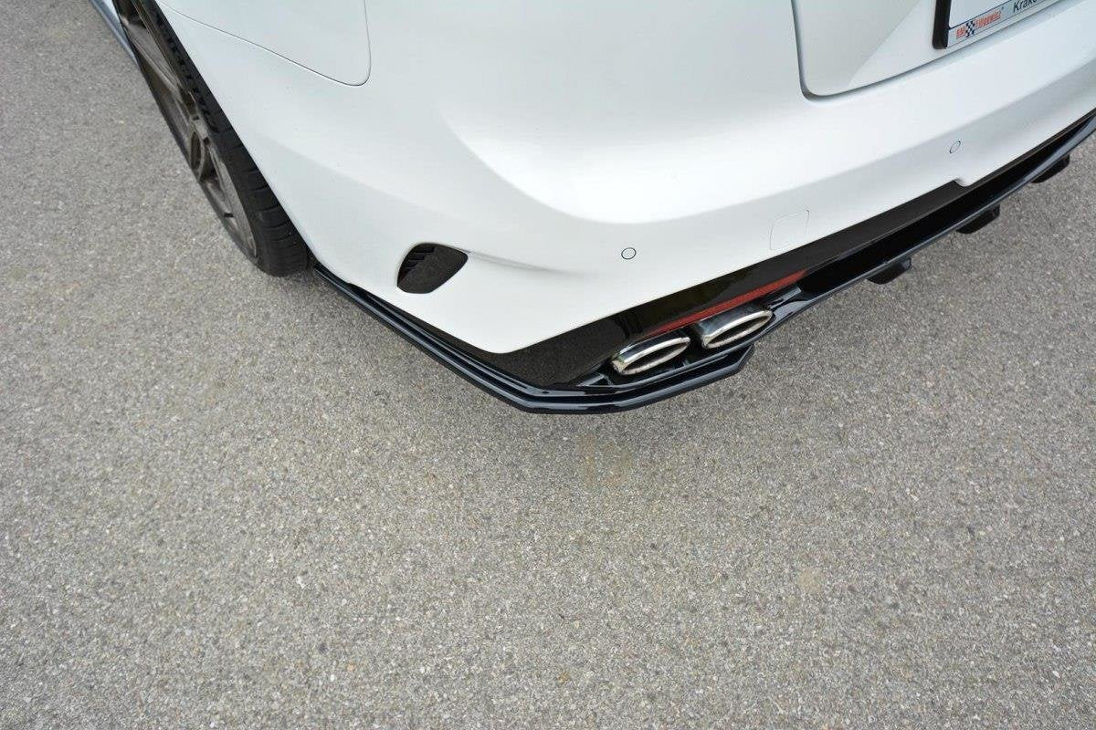 Heck Ansatz Flaps Diffusor für KIA STINGER GT schwarz matt