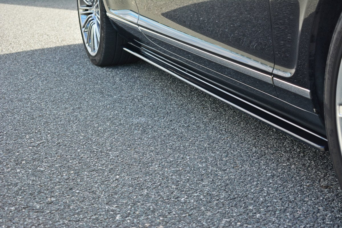 Seitenschweller Ansatz für BENTLEY CONTINENTAL GT schwarz matt