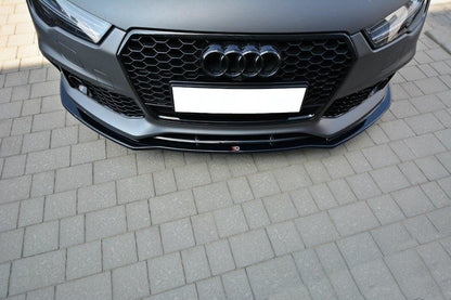 Front Ansatz V.1 für Audi RS7 C7 FL schwarz matt