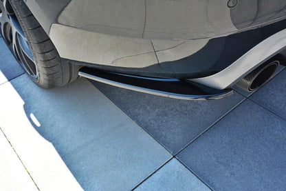 Heck Ansatz Flaps Diffusor für Volvo V60 Polestar Facelift Carbon Look