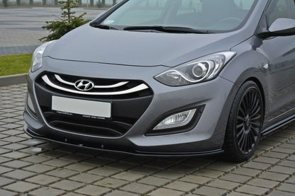 Front Ansatz für Hyundai i30 mk.2 schwarz matt