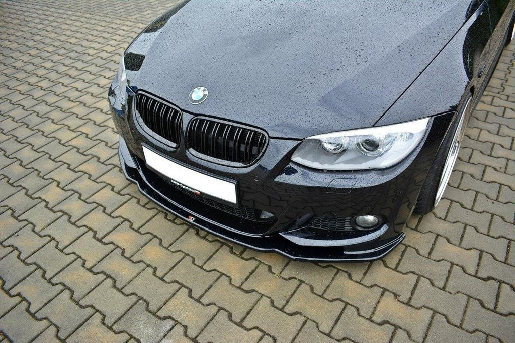 Front Ansatz V.2 für BMW 3er E92 M Paket FACELIFT schwarz matt