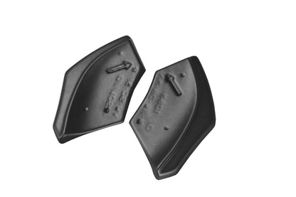 Heck Ansatz Flaps Diffusor für VOLKSWAGEN SCIROCCO MK.3 R FACELIFT Carbon Look