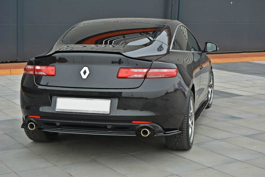 Heck Ansatz Flaps Diffusor für Renault Laguna mk 3 Coupe schwarz matt