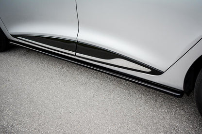Seitenschweller Ansatz für Renault Clio Mk4 Carbon Look