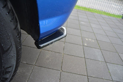 Heck Ansatz Flaps Diffusor für Audi Q2 Mk.1 schwarz matt