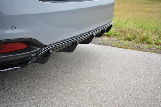 Diffusor Heck Ansatz für Fiat Tipo S-Design schwarz matt