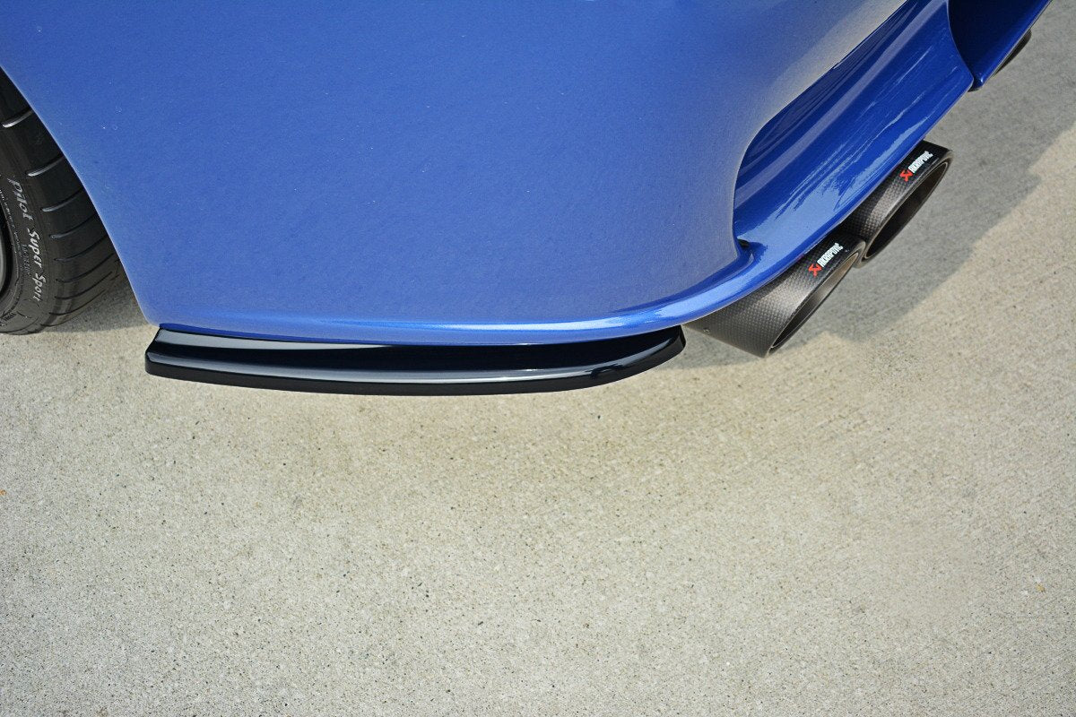 Heck Ansatz Flaps Diffusor für ALFA ROMEO 156 GTA SW schwarz Hochglanz