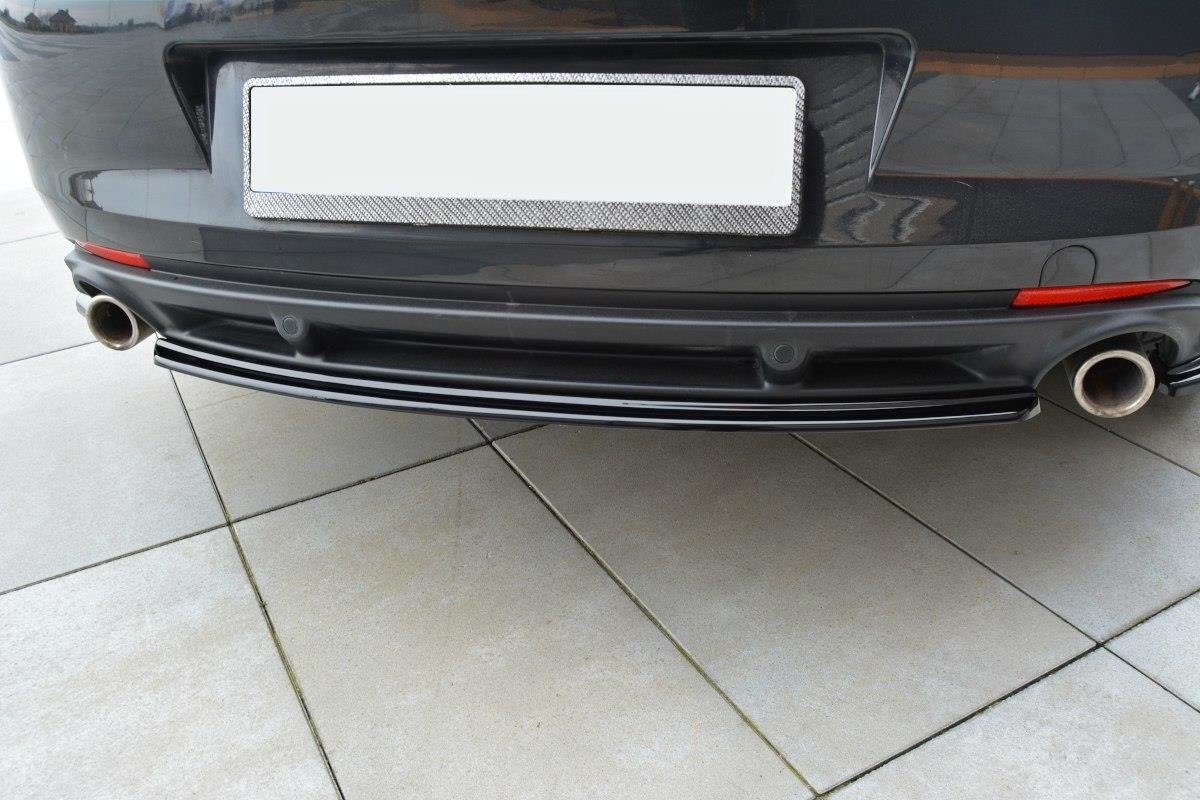Mittlerer Diffusor Heck Ansatz für Renault Laguna mk 3 Coupe Carbon Look
