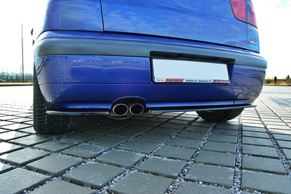 Heck Ansatz Flaps Diffusor für SEAT IBIZA MK2 FACELIFT CUPRA schwarz matt