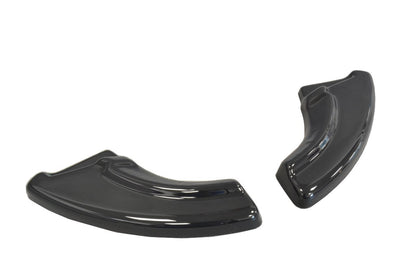 Heck Ansatz Flaps Diffusor passend für passend für Fiat Punto Evo Abarth schwarz matt schwarz matt