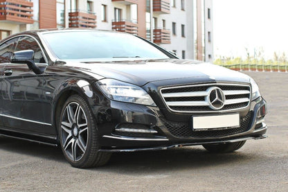 Front Ansatz V.1 für Mercedes CLS C218 schwarz Hochglanz