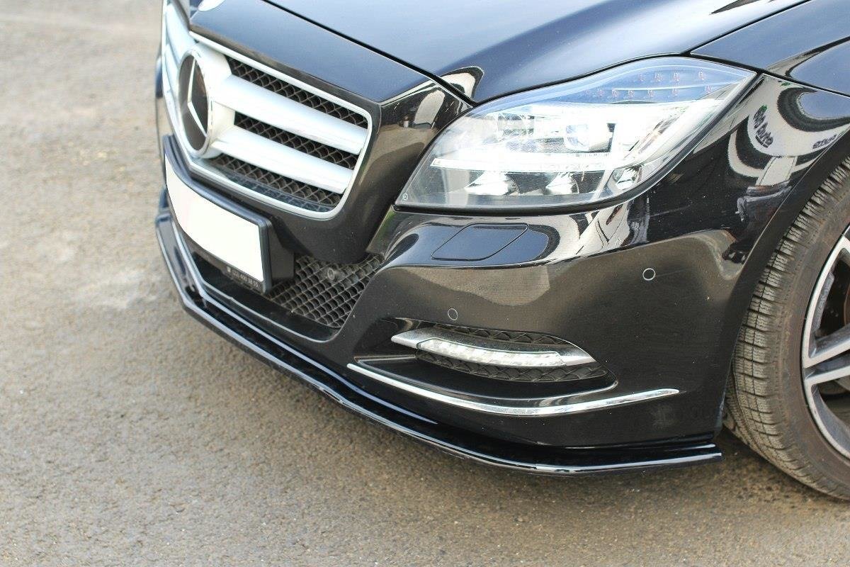 Front Ansatz V.1 für Mercedes CLS C218 schwarz Hochglanz