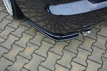 Heck Ansatz Flaps Diffusor für BMW 3er E92 M Paket FACELIFT schwarz Hochglanz