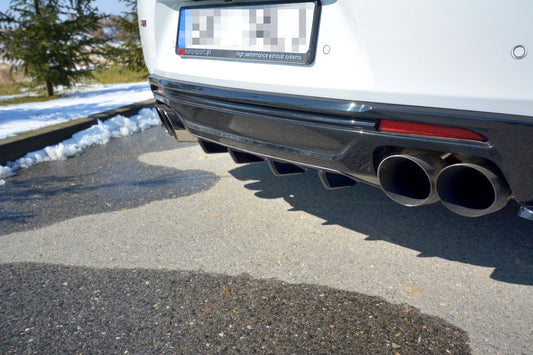 Diffusor Heck Ansatz für CHEVROLET CAMARO 6TH-GEN. PHASE-I 2SS COUPE Carbon Look