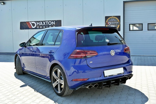 Spoiler CAP V.1 für Volkswagen Golf 7 / 7 Facelift R / R-Line / GTI  schwarz matt