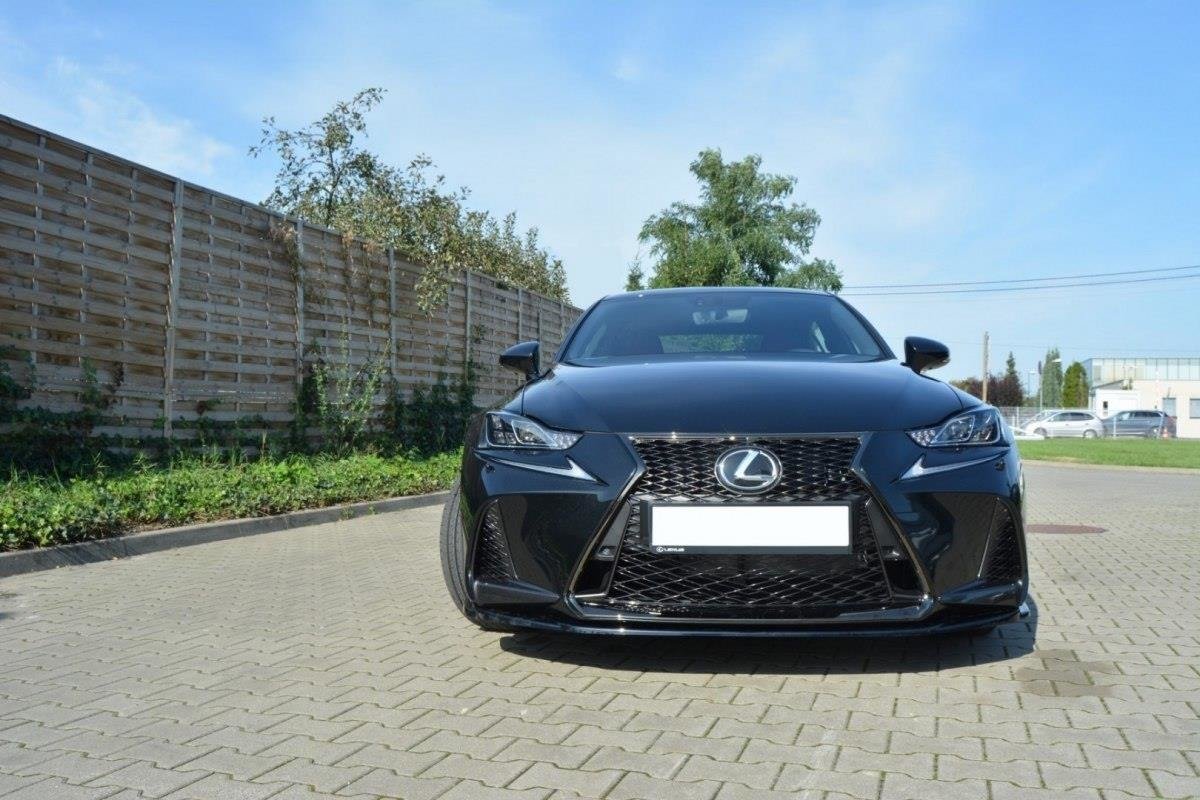 Front Ansatz V.1 für Lexus IS Mk3 Facelift F-Sport schwarz matt