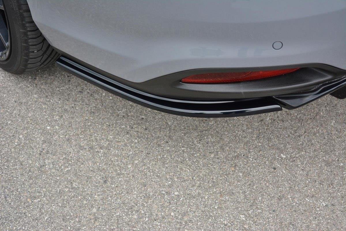 Heck Ansatz Flaps Diffusor für Fiat Tipo S-Design schwarz matt