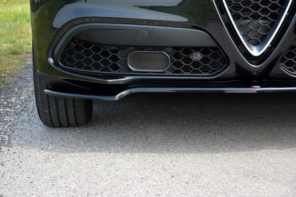 Front Ansatz V.1 für Alfa Romeo Stelvio schwarz Hochglanz