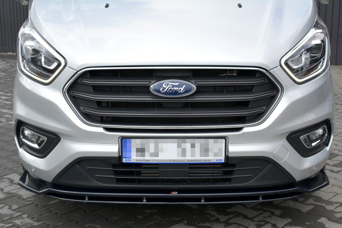 Front Ansatz für Ford Transit Custom Mk.1 FL schwarz Hochglanz