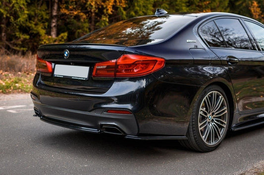 Mittlerer Diffusor Heck Ansatz für BMW 5er G30/ G31 M-Paket schwarz matt