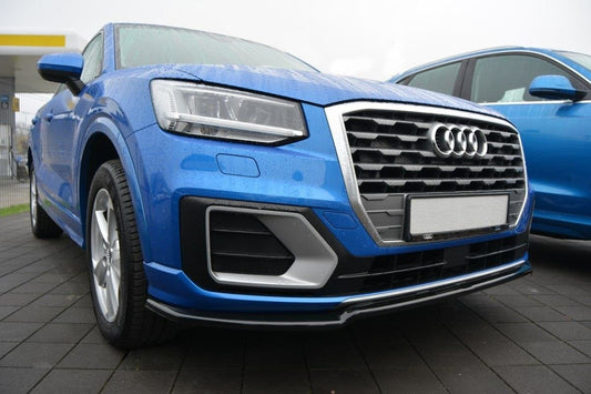 Front Ansatz für Audi Q2 Mk.1 schwarz Hochglanz