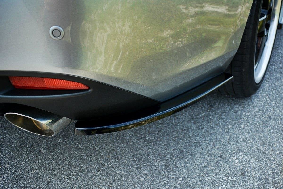 Heck Ansatz Flaps Diffusor für Mazda 6 GJ (Mk3) Wagon schwarz matt