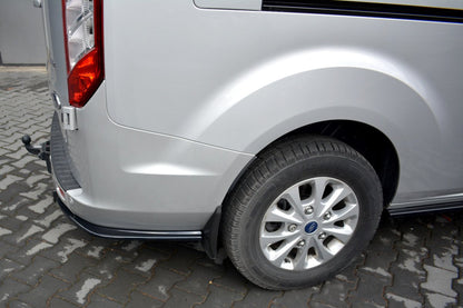Heck Ansatz Flaps Diffusor für Ford Transit Custom Mk1 FL Carbon Look