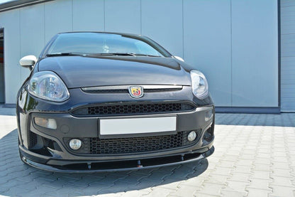 Front Ansatz für Fiat Punto Evo Abarth schwarz Hochglanz