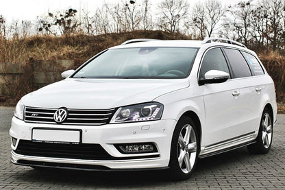 Seitenschweller Ansatz für Vw Passat B7 R-Line schwarz matt