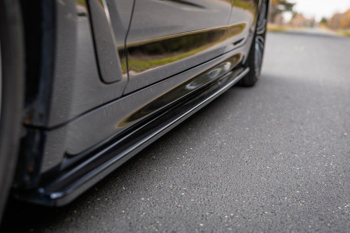 Seitenschweller Ansatz für BMW 5er G30/ G31 M-Paket schwarz Hochglanz