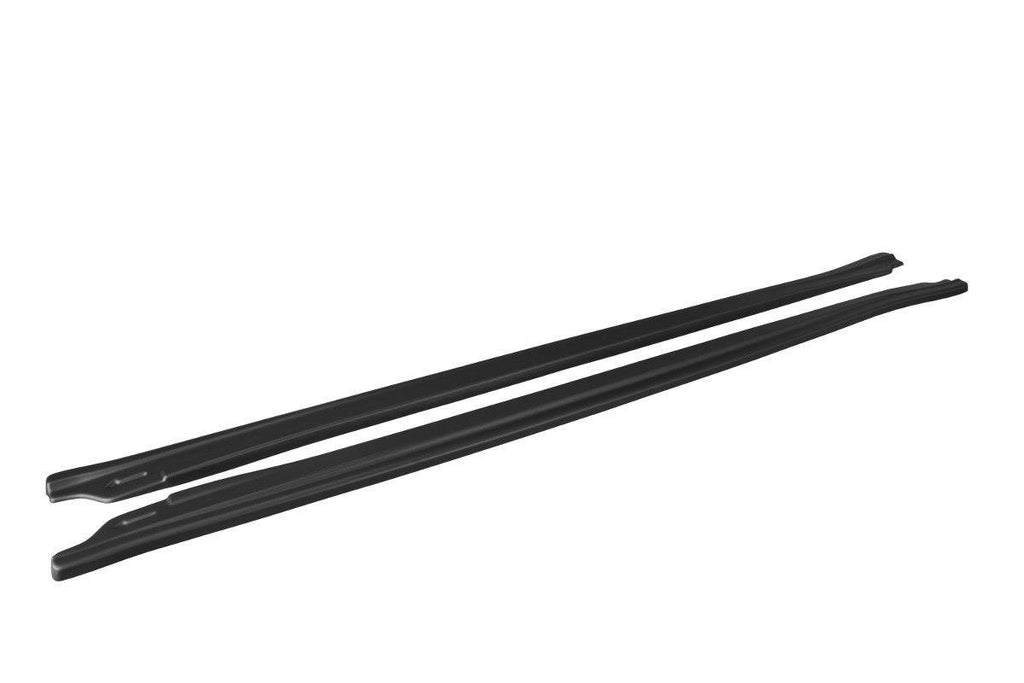 Seitenschweller Ansatz für Infiniti G37 Limousine schwarz Hochglanz