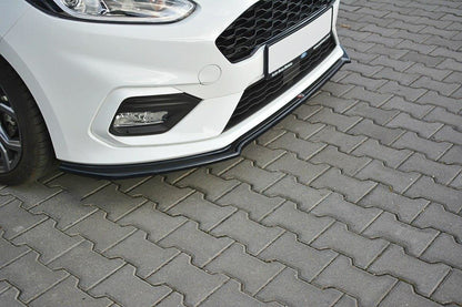 Front Ansatz V.1 für Ford Fiesta Mk8 ST / ST-Line schwarz Hochglanz