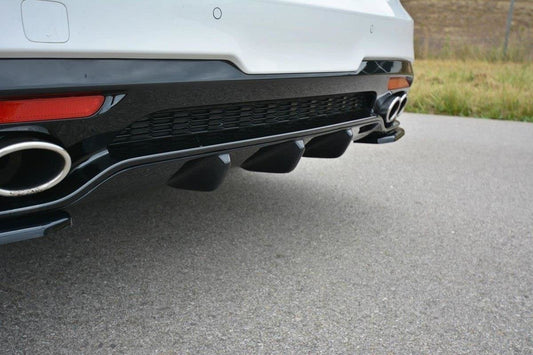 Diffusor Heck Ansatz für KIA STINGER GT Carbon Look