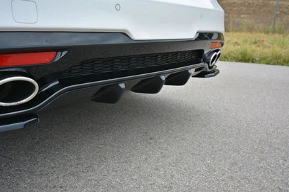 Diffusor Heck Ansatz für KIA STINGER GT schwarz matt