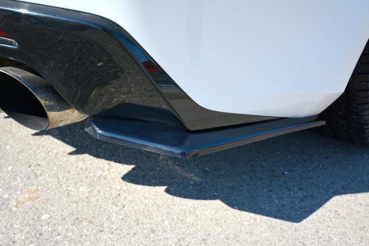 Heck Ansatz Flaps Diffusor für CHEVROLET CAMARO 6TH-GEN. PHASE-I 2SS COUPE schwarz matt