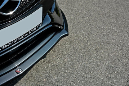 Front Ansatz V.1 für Mercedes A W176 AMG Facelift schwarz matt
